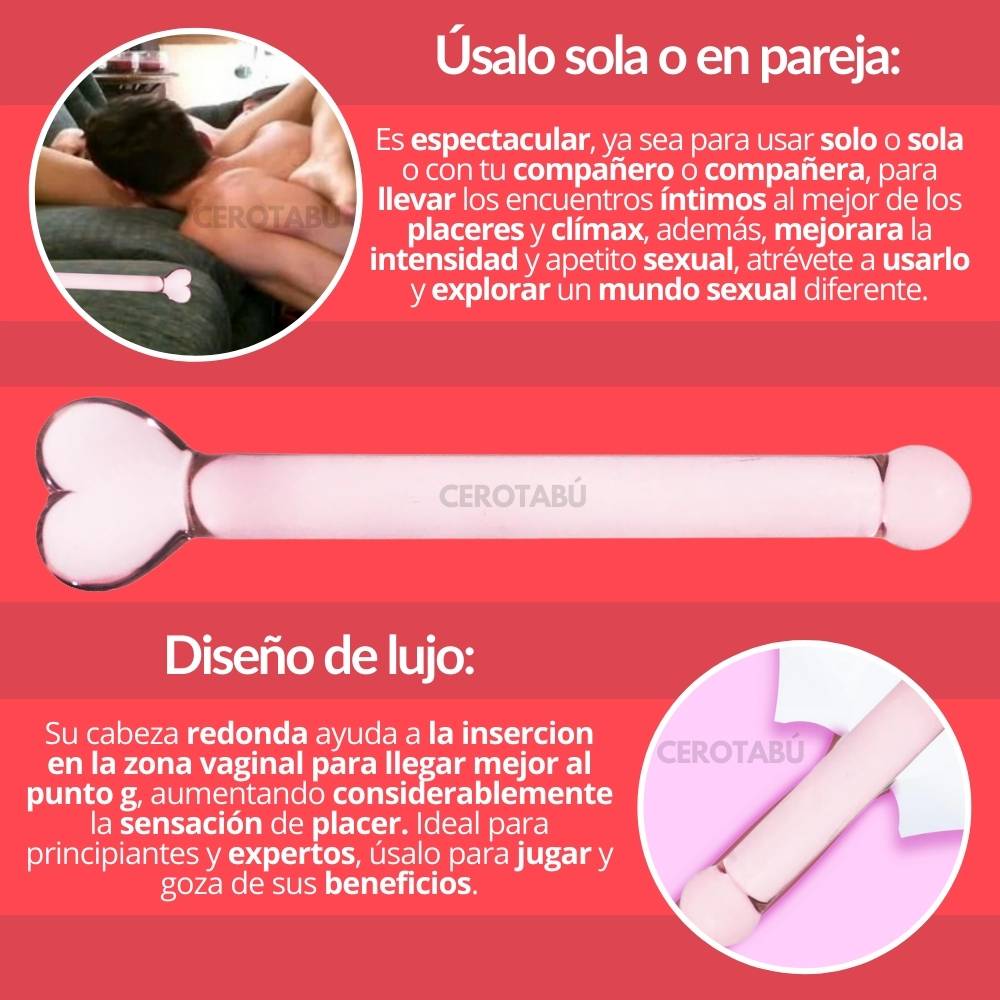 Dildo En Vidrio Consolador Punto G Juguete Sexual